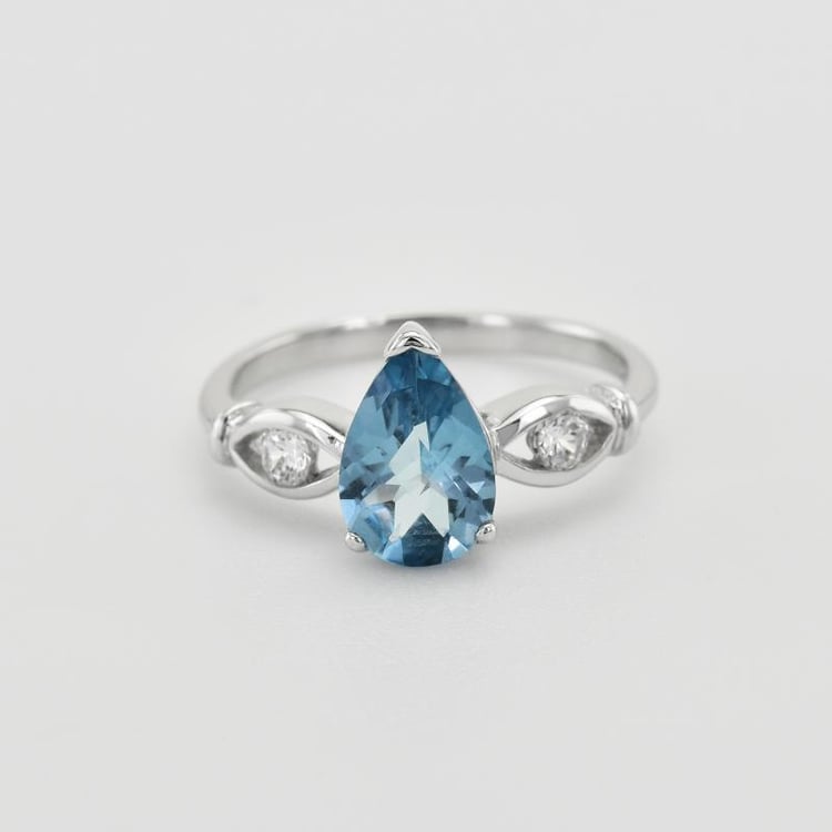 Londýnsky topás v striebornom prsteni 33541