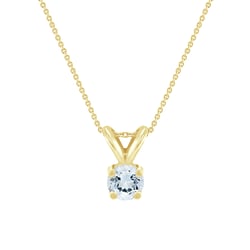 Solitaire prívesok s akvamarínom Hozie