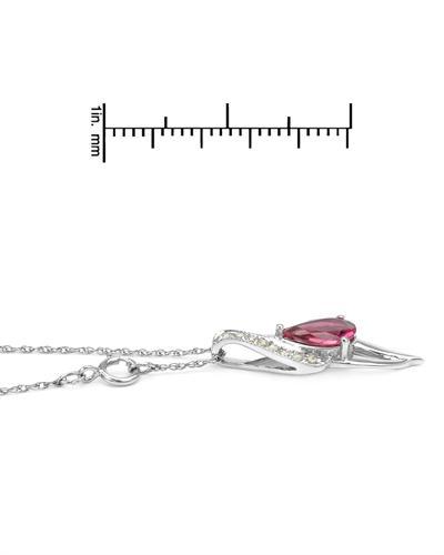 Ružový náhrdelník s diamatmi 802