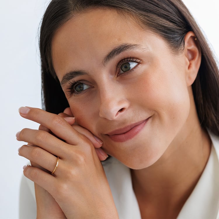 Strieborný diamantový prsteň Nicklas 157794