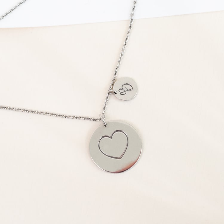 Náhrdelník so srdcom a gravírom písmena Teddie 124999