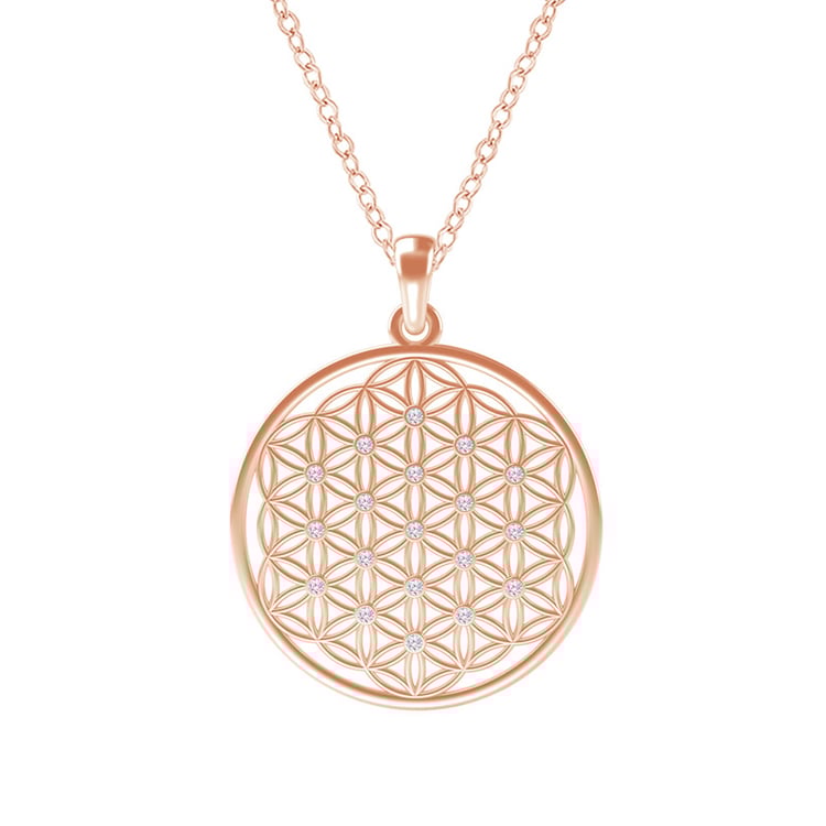 Kvet života v prívesku s diamantmi Yane 114434