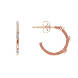 Kruhové náušnice s diamantmi Odina