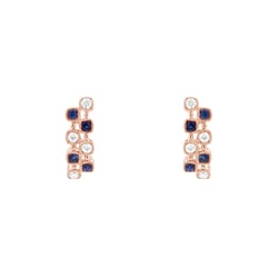 Napichovacie náušnice s diamantmi a zafíry Marciano