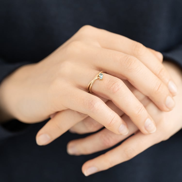 Prsteň s oválnym akvamarínom Cellini 119822