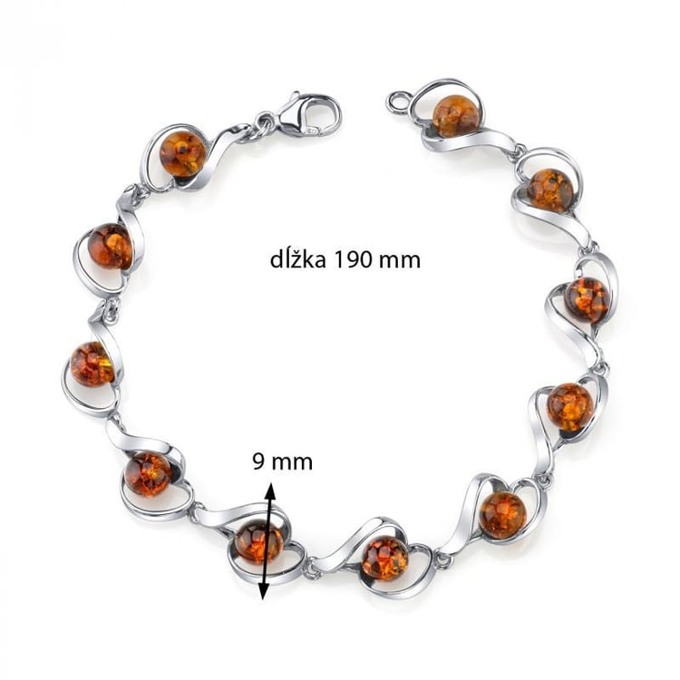 Náramok s jantármi Brysen 5437