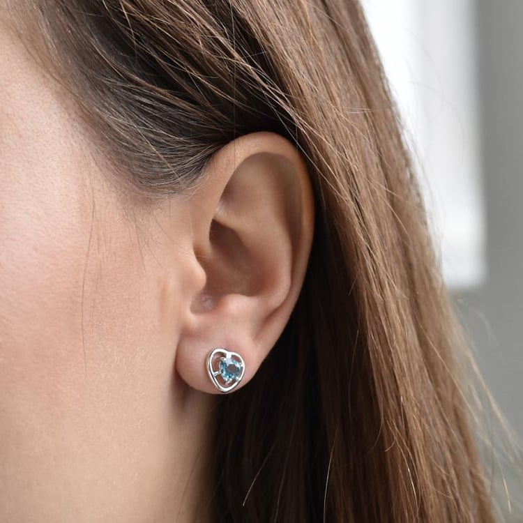 Topasová kolekcia v tvare srdca 14648