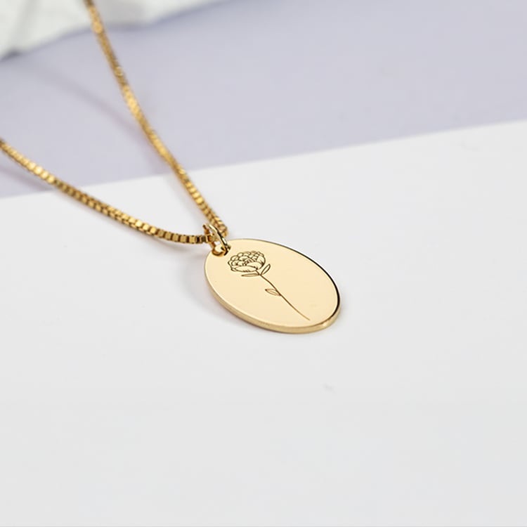 Romantický prívesok s kvetinou a gravírom podľa vašej voľby Fleur 151829