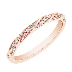Prepletený rozvodový eternity prsteň s lab-grown diamantmi Arnulf