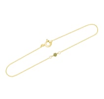 Zlatý náramok so žltou diamantovou kockou Madisyn