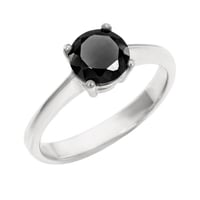Zlatý prsteň s čiernym diamantom Tabynah