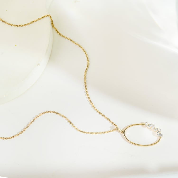 Zlatý prívesok s lab-grown diamantom 164942