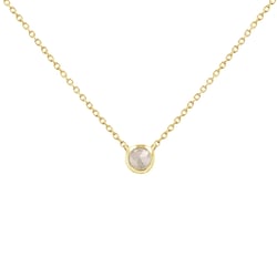 Jemný náhrdelník so salt and pepper diamantom Vieny