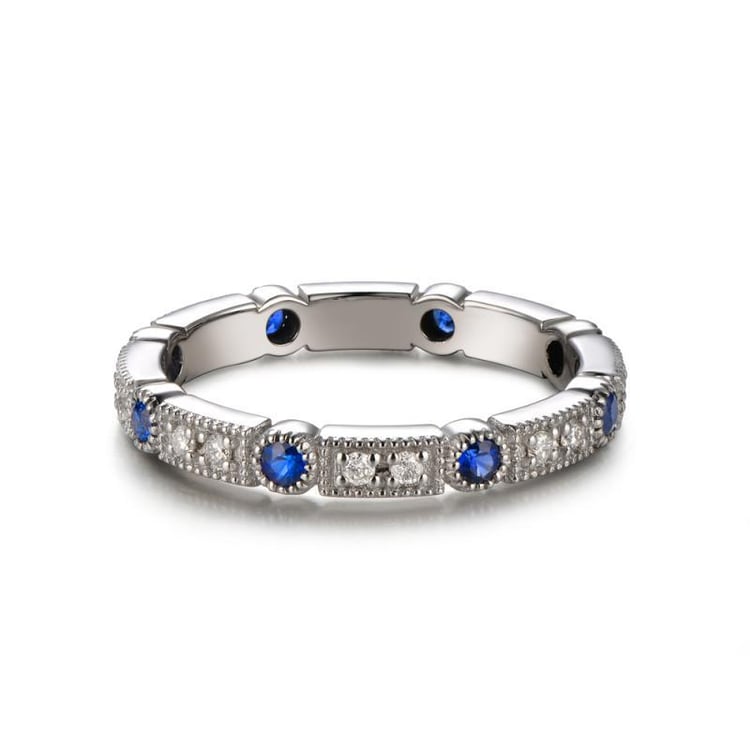 Zafírový eternity prsteň 9509