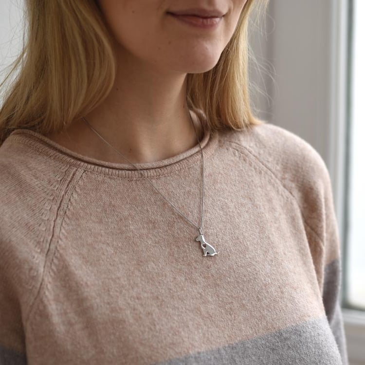 Strieborný prívesok v tvare psa Retriever 52025