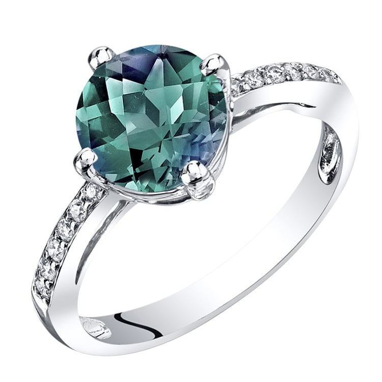 Zlatý prsteň s alexandritom a diamantmi Mylo