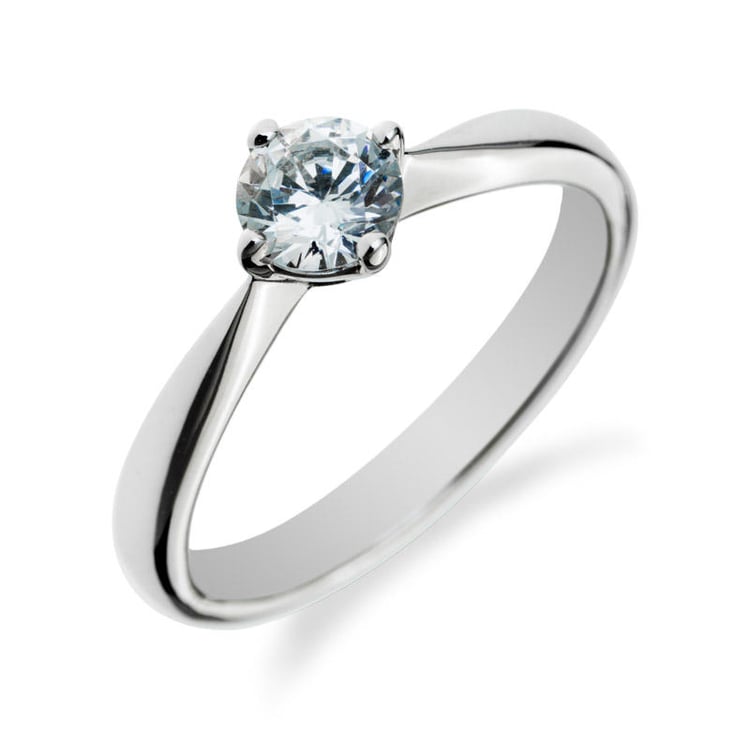 Zlatý zásnubný prsteň s diamantom