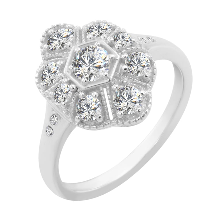 Diamantový vintage prsteň zo zlata Artemida