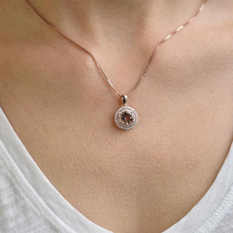 Náhrdelník s morganitom Oxena 10332