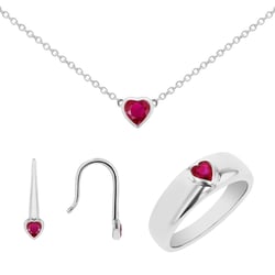 Rubínový set šperkov Roshni