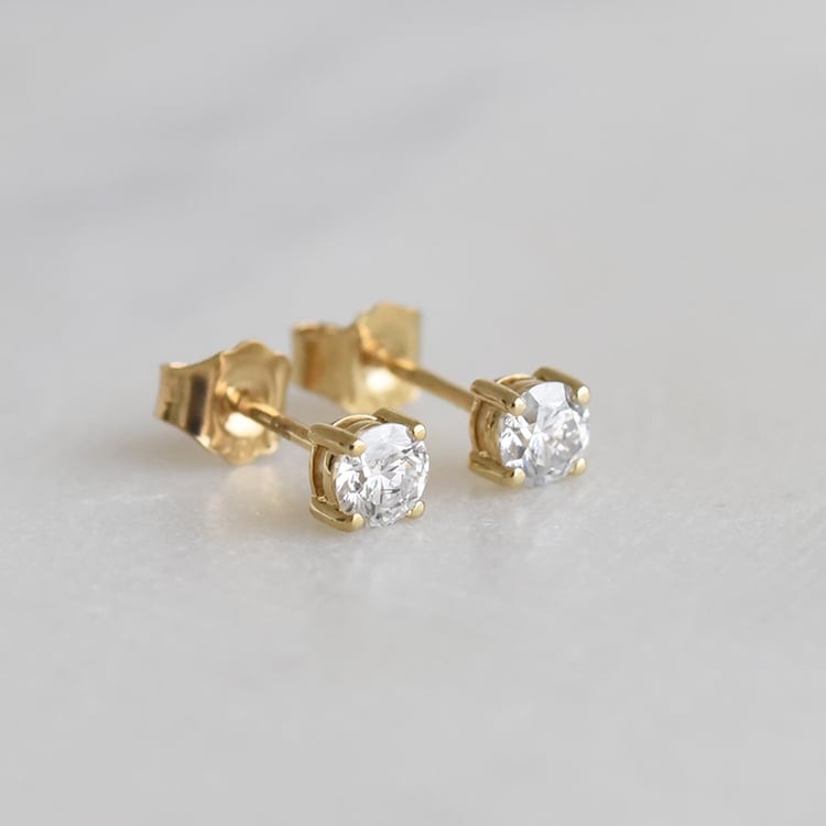 Náušnice zo žltého zlata 91962