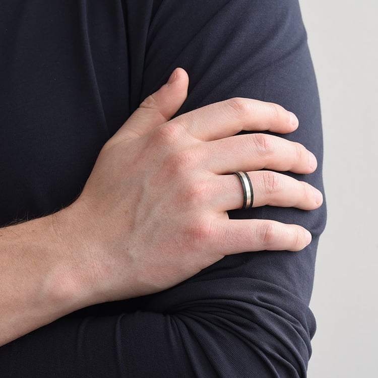 Pánský snubný prsteň 79656