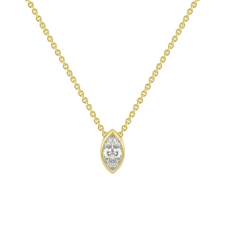 Zlatý náhrdelník s certifikovaným diamantom