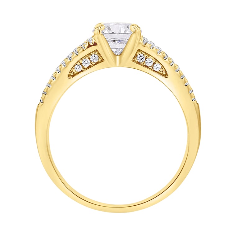 Zásnubný prsteň plný diamantov Davio 141820