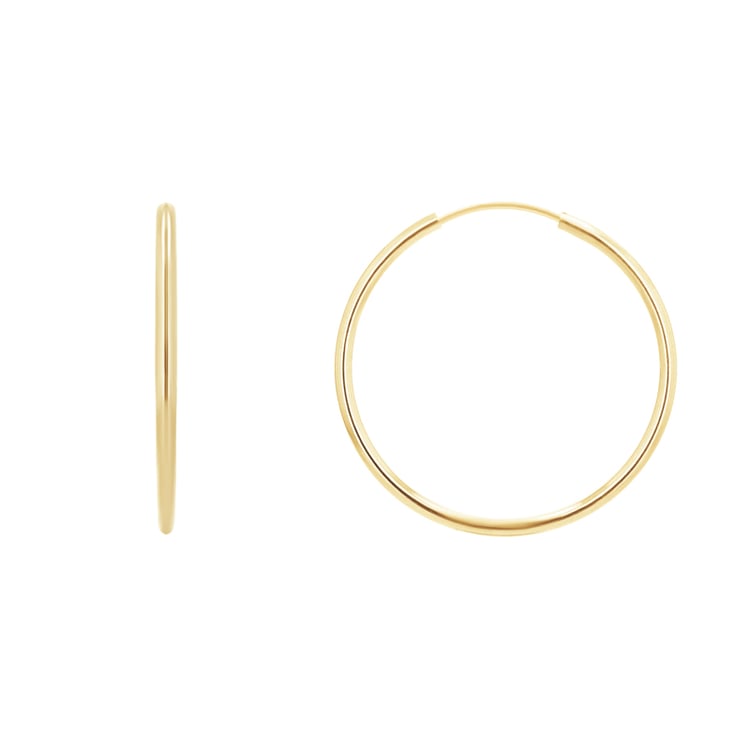 Zlaté kruhové náušnice Aliesha