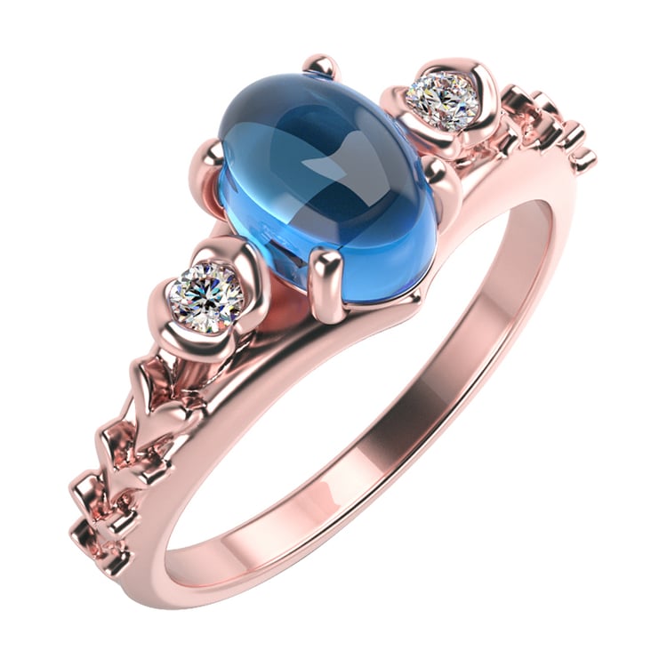 Zlatý prsteň s topásom 19257