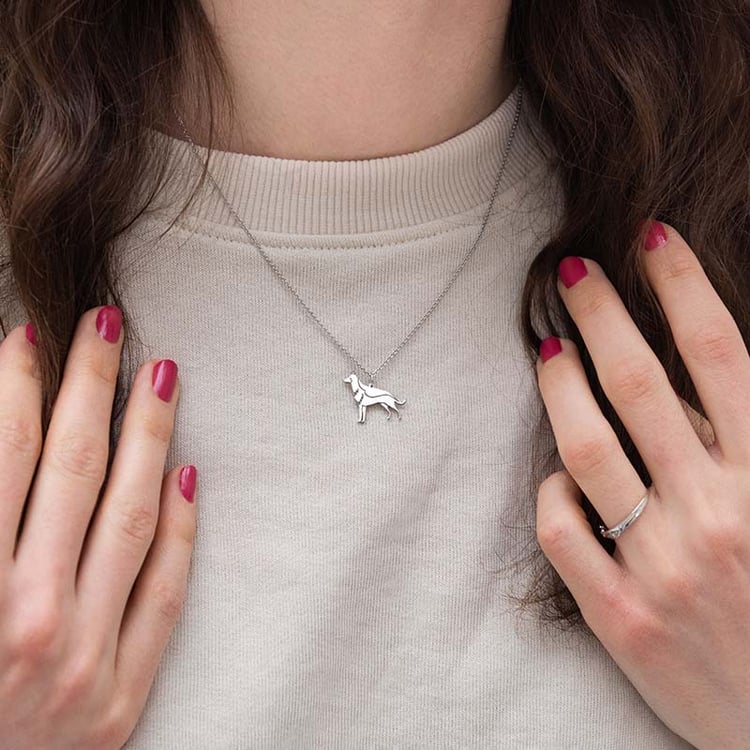 Strieborný prívesok v tvare psa s gravírom German Shepherd 98625