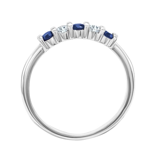 Eternity prsteň so zafírmi a diamantmi Elija