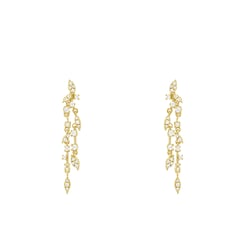 Visiace diamantové náušnice Anhelina