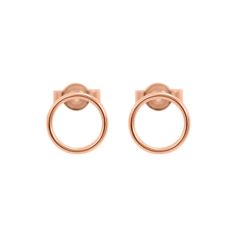 Náušnice z ružového zlata 29775