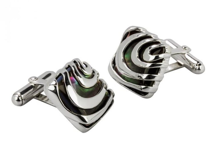 Strieborné manžetové gombíky Ajel