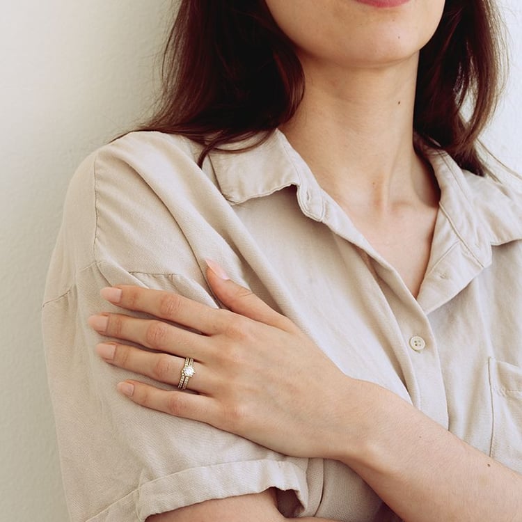 Set prsteňov s možnosťou výberu diamantu Magee 131701