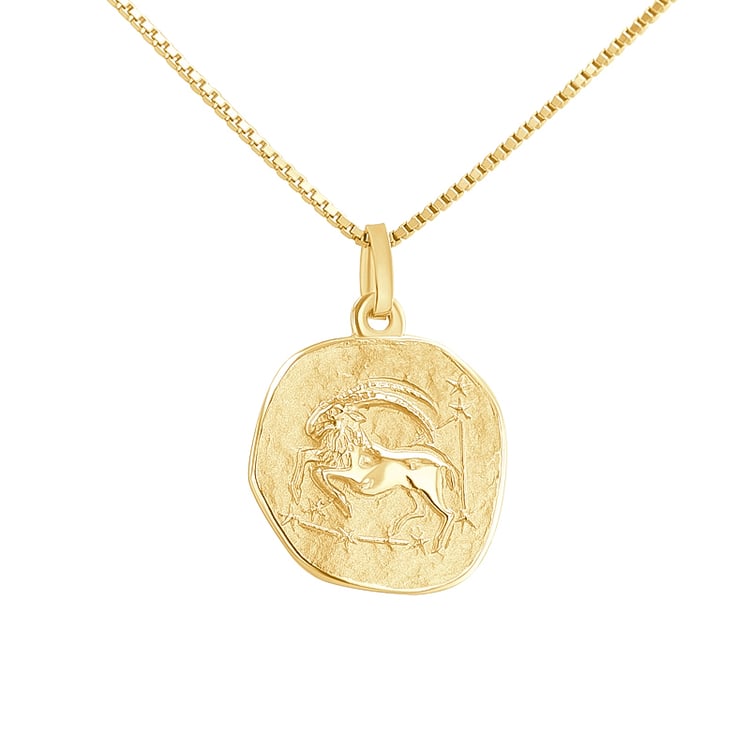 Zlatý prívesok so symbolmi znamenia zverokruhu