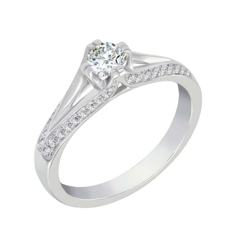 Zásnubný prsteň s diamantmi Mekah