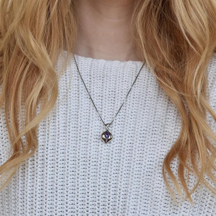 Ametystový prívesok 28601