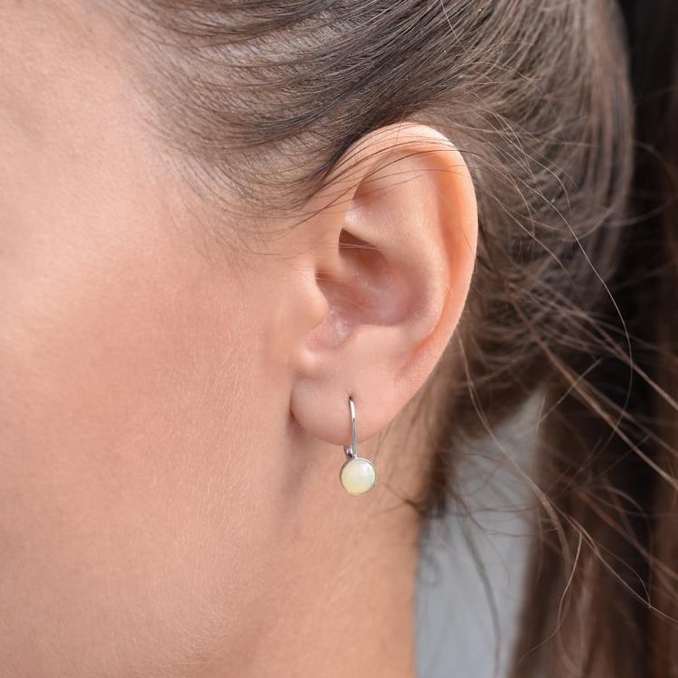 Opálové náušnice zo striebra 34121