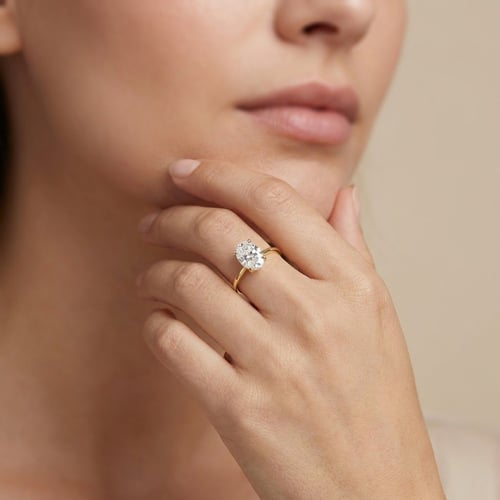 Rozvodový prsteň s oval diamantom Charley