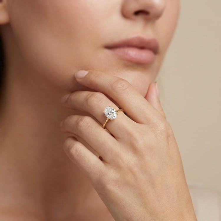 Rozvodový prsteň s oval diamantom Frost 165110