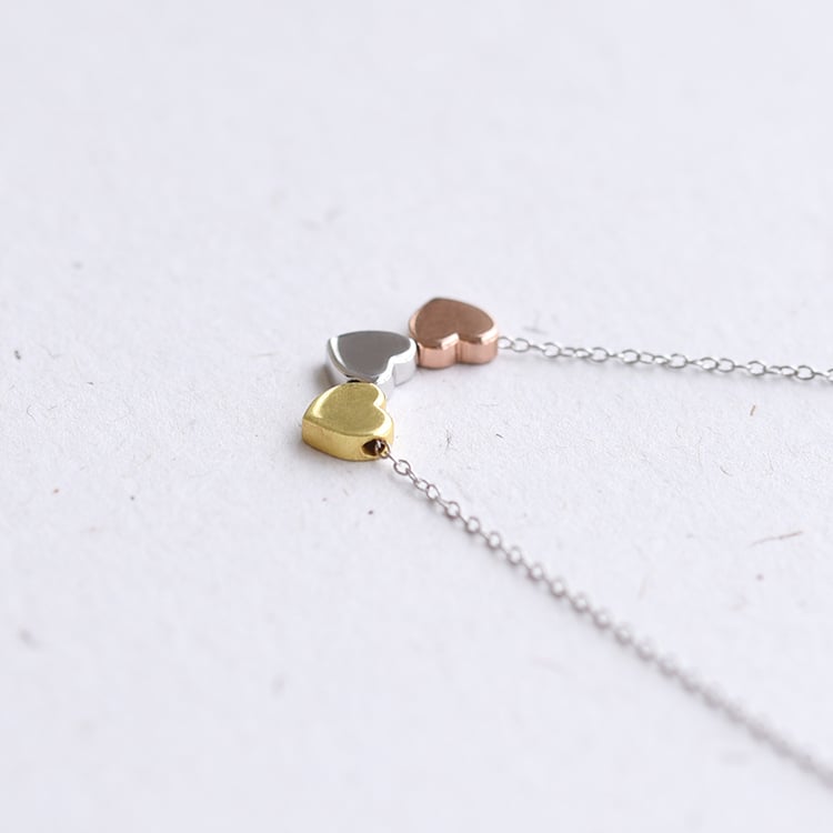 Srdiečkový strieborný náhrdelník 59683