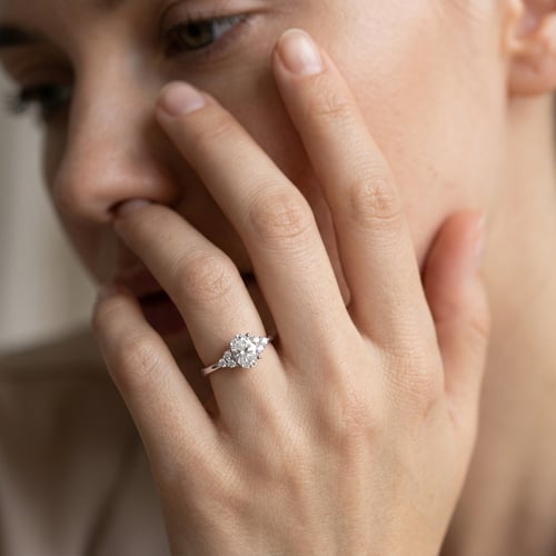 Zásnubný prsteň s 0.54ct IGI certifikovaným lab-grown diamantom Kylie