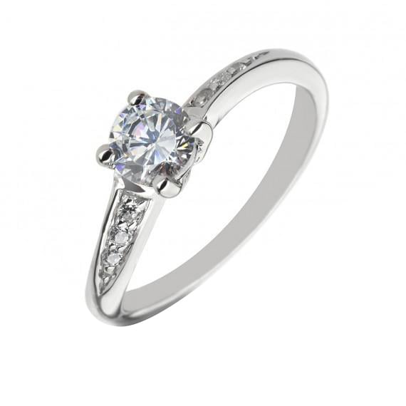 Platinový prsteň s diamantmi Drewy