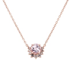 Zlatý náhrdelník s morganitom Traci