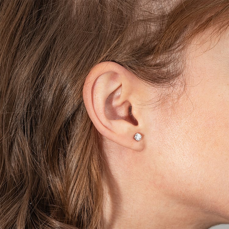 Zlaté skrutkovacie náušnice s IGI certifikovanými 0.30ct lab-grown diamantmi Marget 131228