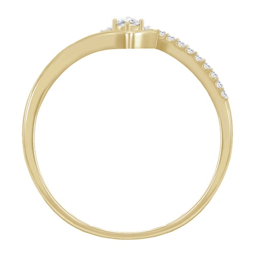 Strieborný romantický prsteň s lab-grown diamantmi Laurena