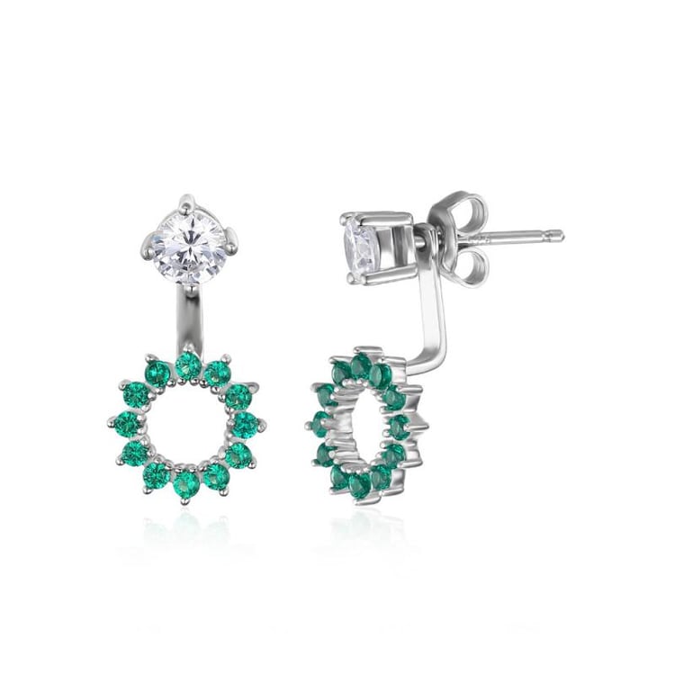 Náušnice so smaragdy 20542