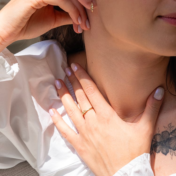 Strieborný cluster prsteň s topazmi, quartzmi a olivíny Verano 143232